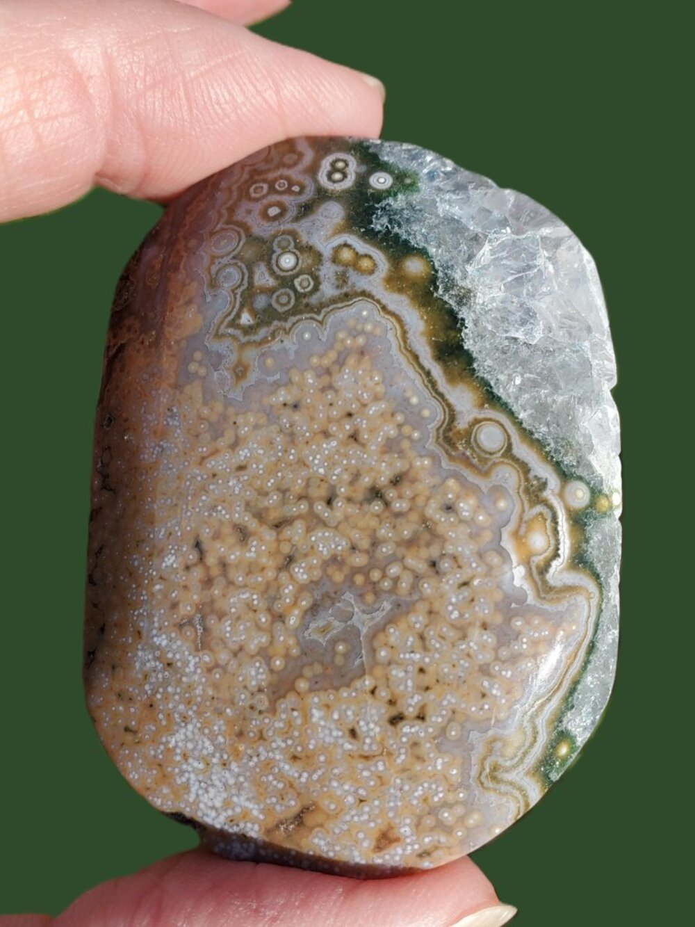 Ocean Jasper Palm Stone (506)